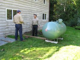 Propane tank installation 2010
